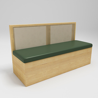 Ensembles de meubles de restaurant en bois massif de haute qualité banquette de restauration rapide canapé ensemble de tables à manger et de chaises en métal