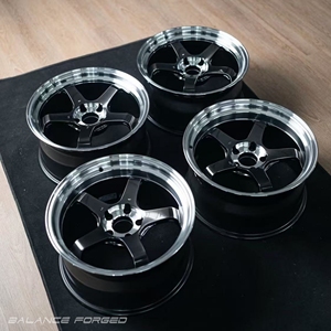 Jantes de voiture ADVAN Racing personnalisées, forgées, monobloc, couleur noire, 5 branches, en alliage, pour Rays Golf Toyota <span class=keywords><strong>Aygo</strong></span> Skoda Octavia - Product Image 2