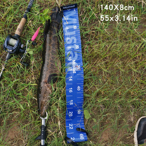Regla de Medición de Peces Portátil MUSTAD de 55 Pulgadas, Azul, Resistente a las Arrugas, para Pesca de Lubina - Product Image 2