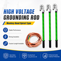 Vente en gros OEM : Piquet de mise à la terre plat 10kV/35kV avec câble de mise à la terre pour système haute tension