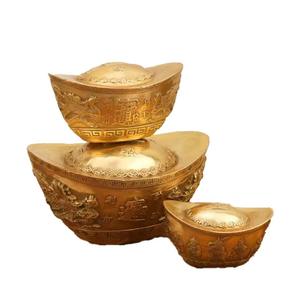 YuanBao Shoe-shaped <b>Gold</b> Ingot Family Lucky Goods Wholesale Resin Crafts <b>Statue</b> Sculpture - Product Image 4