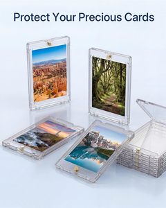 Porta Tarjetas Magnéticas Sellado NOVISON 35PT, Ultra Transparente, Resistente a los Rayos UV, 63x88mm, PS, para Exhibir Tarjetas Deportivas y de Juego - Product Image 2