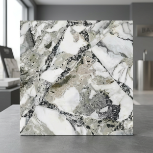 Italino Design 60x60cm 9mm Thick Porcelain Tiles Luxury Marble Effect Villa Interior Flooring - Product Image 2