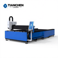 Machine de découpe laser à fibre Tianchen 1,5 kW pour métal, fer, acier inoxydable - jusqu'à 18 mm d'épaisseur, CNC automatique 3 axes, refroidissement par eau