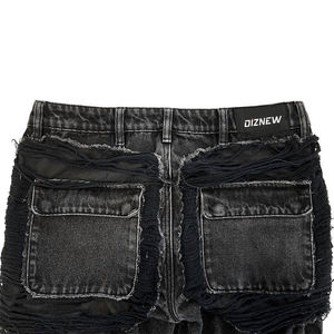DiZNEW Nueva Tendencia <span class=keywords><strong>Jeans</strong></span> Baggy Personalizados con Múltiples Cinturones, <span class=keywords><strong>Jeans</strong></span> de Talla Grande para Hombre - Product Image 3