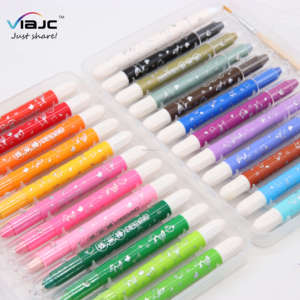 24 colori set gel pastelli cena liscia lavabile blendable torsione pastelli per i bambini regalo con la spazzola - Product Image 2