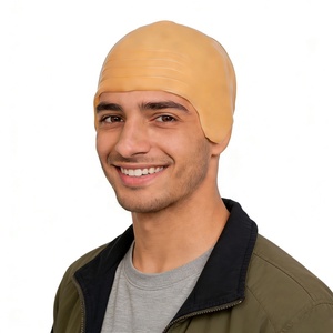 Pafu Gorro de Calvo de Silicona y Látex, Grueso, Beige Claro, <span class=keywords><strong>para</strong></span> Disfraces, <span class=keywords><strong>Carnaval</strong></span>, Halloween, Cosplay y Accesorios de Maquillaje - Product Image 1