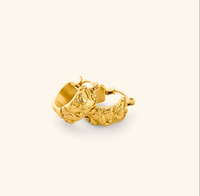 Inspire Jewelry - Pendientes de Acero Inoxidable con Diseño de Flor de Bengala, Pendientes Retro con Flores en Relieve, Estilo Árabe para Mujer