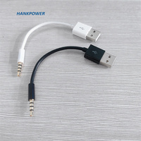 Cable USB a conector de 3,5mm, Cable de datos de carga USB de alta calidad para iPod Shuffle 3 4 5 6 7