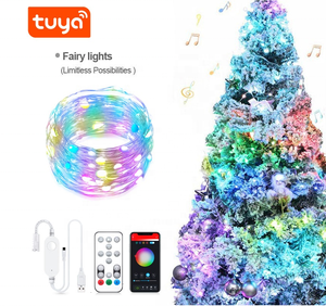 Tira de luces Led Rgb con Wifi para Navidad, tira de luces de 5m y 10m para árbol de Navidad - Product Image 6