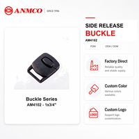 Boucle à dégagement latéral AM4102 pour sangles d'équipement de camping en plein air - Quincaillerie de sangle pour bagages en gros