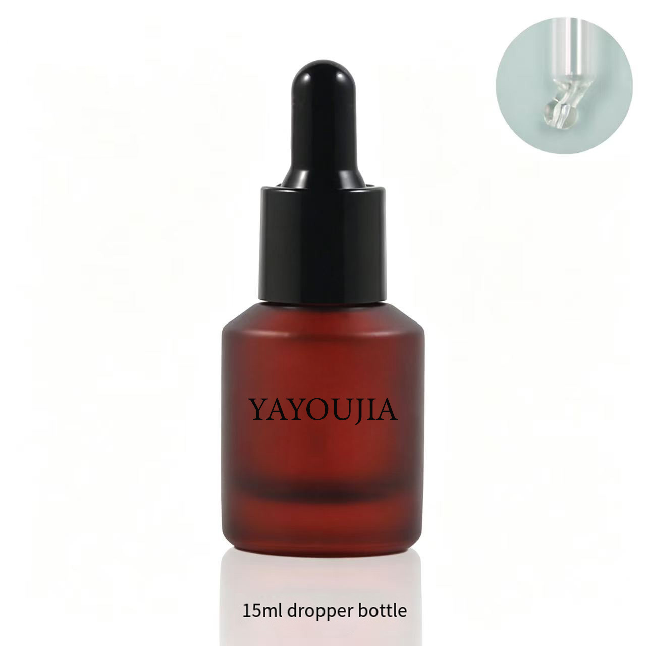 Frosted rose red bottle body