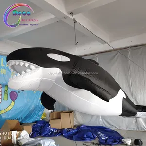 แขวน inflatable killer whale สำหรับเวทีตกแต่งเพดาน