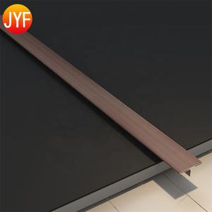 H4044 Foshan Factory Edelstahl Boden Inlay Streifen Gold Keramik Eck kante <span class=keywords><strong>T</strong></span>-Form Fliesen verkleidung - Product Image 2