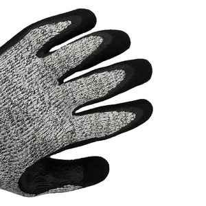 Gants résistants à la chaleur et à l'abrasion, EN388 <span class=keywords><strong>D</strong></span> ANSI/<span class=keywords><strong>ISEA</strong></span>, niveau de protection contre les coupures 4, doublure en HPPE, paume enduite de nitrile. - Product Image 4