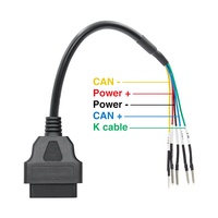 Universal OBD2 adaptador Cable de puente para puede + K Cable