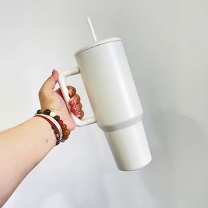 Best Value Gifts Blank Sublimation Bright Matte 40Oz Tumbler Reusable Stainless Steel Water <b>Bottle</b> - Product Image 2