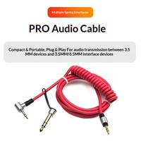 Câble audio stéréo de remplacement 3,5 mm mâle-mâle, longueur personnalisée, certifié CE RoHS