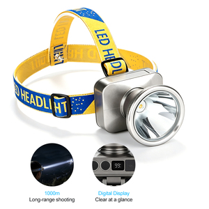 Linterna Frontal LED Láser Blanca de Largo Alcance WOSEN 1000m, Pantalla Digital, Atenuación Gradual, Recargable, 8800mAh, para Patrullaje y Camping - Product Image 1