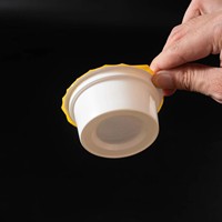 Gobelet transparent en plastique PP pour condiments, scellable à la chaleur, jetable, pour sauces et accompagnements, idéal pour les services de livraison de repas.