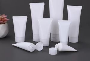 Stock de gros d'usine, flacons de nettoyant visage blancs de 100 ml, tubes, logo sérigraphié - Product Image 6