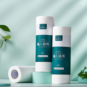 キッチンクレンジングワイプ使い捨てクリーニング木材ビスコースキッチンクロスロールタオルの怠惰なぼろきれ - Product Image 2