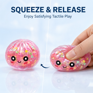 Juguete Sensorial Antiestrés de 8.5cm con Forma de Dumpling de Frutas Brillante, Suave y Colorido, con Vaporizador y Empaque de Regalo - Product Image 2