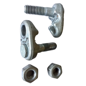 Maxplus 5/16" Abrazaderas de Cable de Acero Galvanizado Plateado DIN1142 de Alta Resistencia con Agarre de Puño y Pernos, Abrazaderas Fijas Galvanizadas - Product Image 5