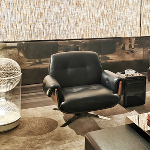 Poltrona Singola di Design Moderno VOXHOME per <span class=keywords><strong>Soggiorno</strong></span>, Sedia con Gambe in Acciaio Inox, Struttura in Legno Massello, Rivestimento in Velluto - Product Image 3