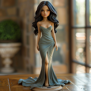 Abito estivo all'ingrosso da <span class=keywords><strong>donna</strong></span> personalizzato per <span class=keywords><strong>donna</strong></span> con stile di <span class=keywords><strong>moda</strong></span> da <span class=keywords><strong>donna</strong></span> figurina - Product Image 2