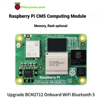 Módulo de Computación WaveShare Raspberry Pi CM5, Placa de Desarrollo Linux, WiFi Expandible para Módulo, Mini Computadora de 64 bits, PCIe