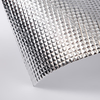 Les sacs thermiques isolés en film d'aluminium à grande grille utilisent un film de papier adhésif en mousse de coton perlé à texture claire