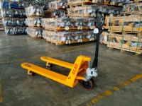 Chariot élévateur manuel à fourche haute capacité 2,5 tonnes, modèle JD-3, hauteur de levage 85 mm, roues en PU pour terrains accidentés
