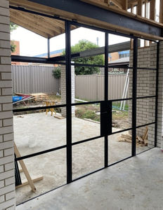 Custom Franse Dubbele Stalen Glazen Toegangsdeur Met Side Lite En Fix Window - Product Image 4