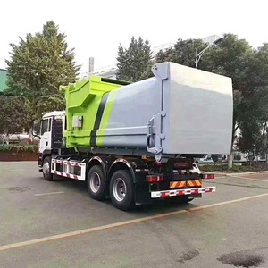 Camion benne à benne basculante OEM HOWO avec compacteur de déchets portable pour la gestion des déchets solides et les centres de recyclage - Product Image 4