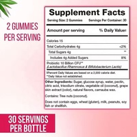 Complément alimentaire pour femmes en marque privée OEM, gommes probiotiques pour la santé intestinale quotidienne, soutien digestif