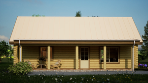 Cabaña <span class=keywords><strong>de</strong></span> <span class=keywords><strong>Madera</strong></span> Prefabricada Económica y Moderna con Altillo y Porche, 1266 Pies Cuadrados (36'x24'), Instalación Rápida para Uso como Villa - Product Image 4