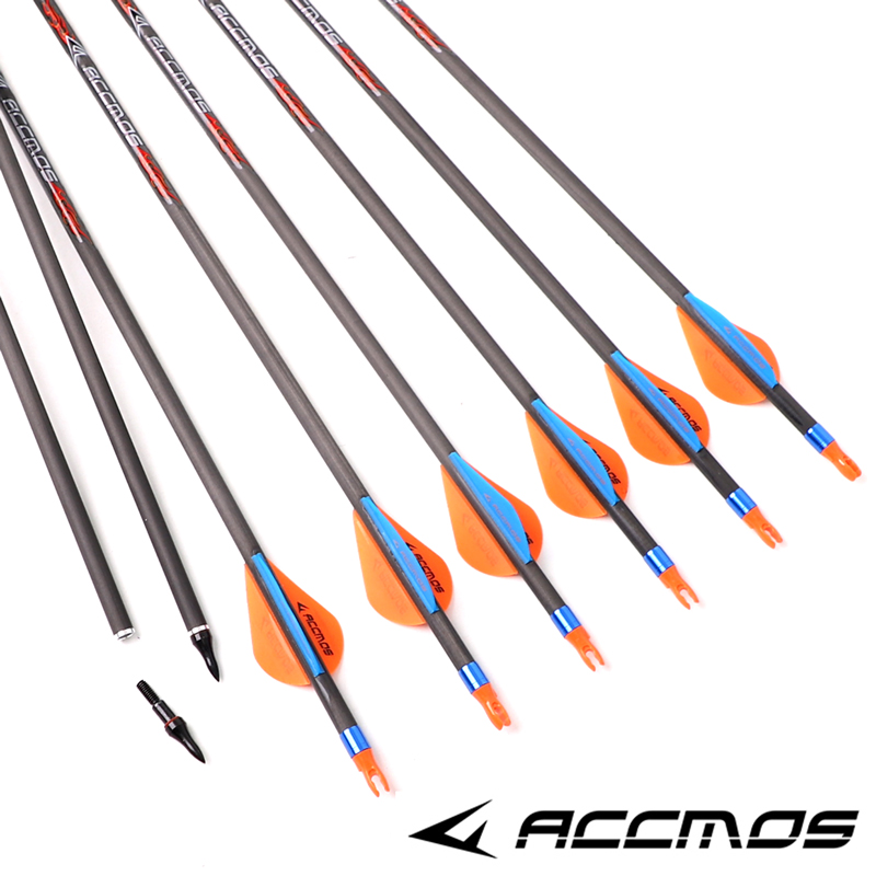ACCMOS – flèches en carbone pur, 32/33 , colonne vertébrale
