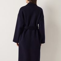 Manteau en laine 100% pour femme sur mesure, fabrication OEM ODM, vente en gros directe d'usine, vêtements d'extérieur d'hiver pour femme, manteau en laine grande taille