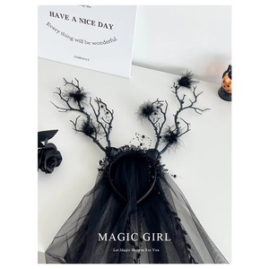 Diadema de rama de árbol de Halloween 2025 para niñas, diadema de tul divertida y espeluznante a la moda para mujeres, accesorios para el cabello en stock - Product Image 4