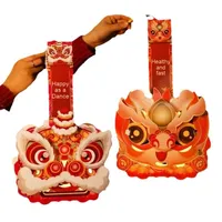 Lanterne du Nouvel An chinois 2027 en carton à faire soi-même, lanterne de festival portative pour enfants