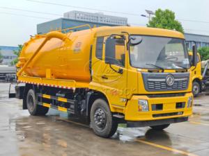15m³ Dongfeng 4x2 Vacuum Suction Truck, High Suction Capacity Optional Italy Jurop Moro Pump, Hydraulic Unloading, Custom Export - Product Image 3