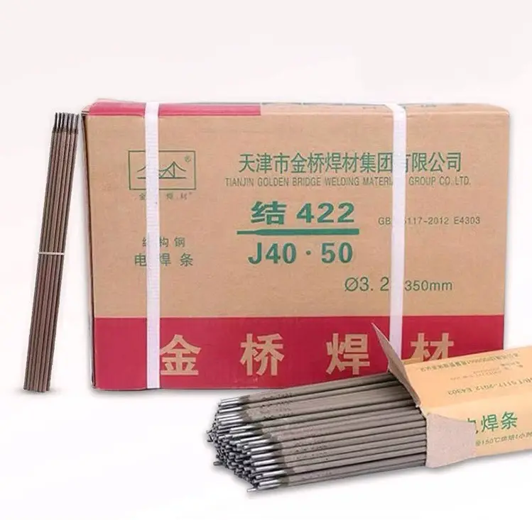 Harga grosir pabrik E4303 baja karbon 2.5mm 3.0mm 4.0mm batang las elektroda daftar harga batang las