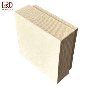 ROGOOD Boîte d'emballage pour bijoux <span class=keywords><strong>en</strong></span> papier texturé <span class=keywords><strong>en</strong></span> <span class=keywords><strong>lin</strong></span> de haute qualité 70*70*30mm, coffret cadeau exquis pour bijoux P2270 - Product Image 5