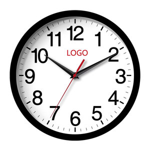 Tùy Chỉnh Kích Thước 10 12 14 Inch Sơn Khung Và 3D Số Mạ Vàng Pha Lê Bảng Điều Chỉnh Hiện Đại Trang Trí Nhựa Đồng Hồ Treo Tường - Product Image 1