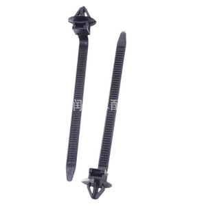 Chirun Auto Parts Nylon Cable Ties Car Buckle Type Self-Locking <b>Black</b> 19mm Wire <b>Harness</b> Tie - Product Image 1