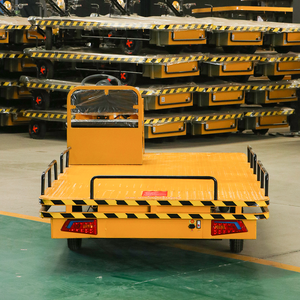Carros de Mano de Plataforma Plana de 4 Ruedas con Capacidad de Carga de 1 Tonelada, Carro Eléctrico de Plataforma Plana para Logística y Almacén - Product Image 1