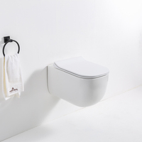Commode bon prix cuvette de toilette en céramique suspendue au mur articles sanitaires moderne closestool ensembles de toilette de salle de bain suspendus