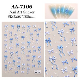 Autocollants 3D pour ongles en relief avec papillon multicolore, décalcomanies pour ongles, mignon, printemps, été, <span class=keywords><strong>manucure</strong></span>, bricolage - Product Image 6