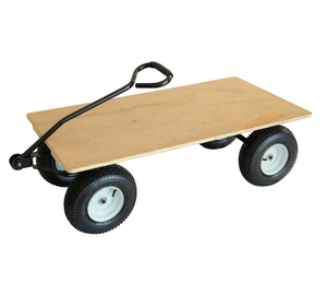 <span class=keywords><strong>Chariot</strong></span> en bois à quatre roues TC4211G, capacité de 300 kg, <span class=keywords><strong>chariot</strong></span> utilitaire robuste pour le <span class=keywords><strong>jardin</strong></span>, pour le transport en extérieur - Product Image 1